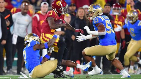 Nov 19, 2022 · View the USC Trojans vs UCLA Bruins football game played on November 20, 2022. Box score, stats, odds, highlights, play-by-play, social & more. 